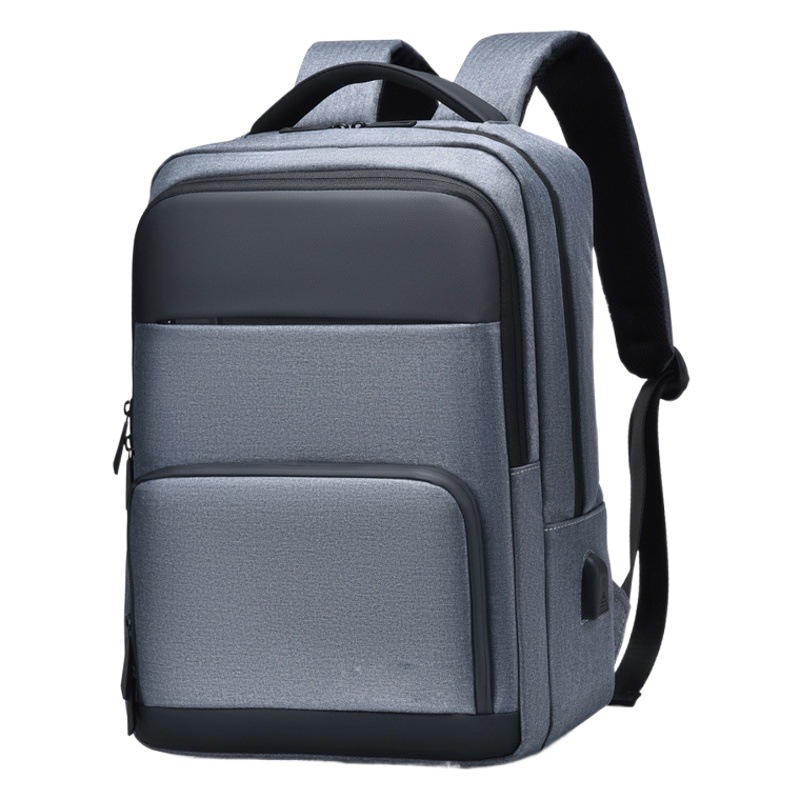 Mochila de hombre de nueva moda transfronteriza, mochila de viaje de ocio, bolso de gran capacidad simple de cercanías, bolso de computadora impermeable