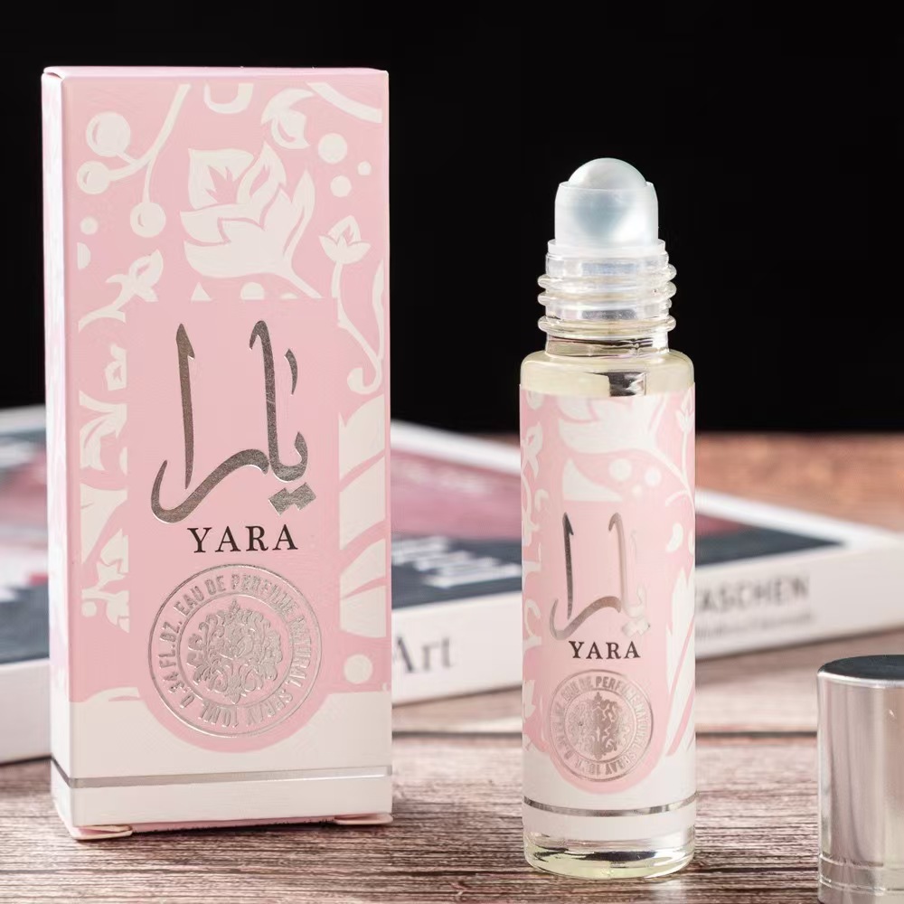 Nuevo producto transfronterizo, perfume en roll-on Lattafa Yara de 10 ml para hombre y mujer, perfume YARA de larga duración, fragancia ligera de Oriente Medio