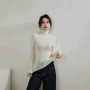 无缝半高领一体秋冬羊毛衫