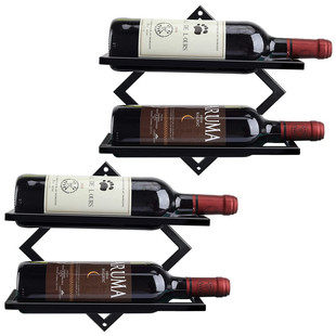 Amazon Wall Hanging Round Wine Rack Inverted Iron Home Bar Hanging Wine Glass Rack Folding Wine Glass Rack