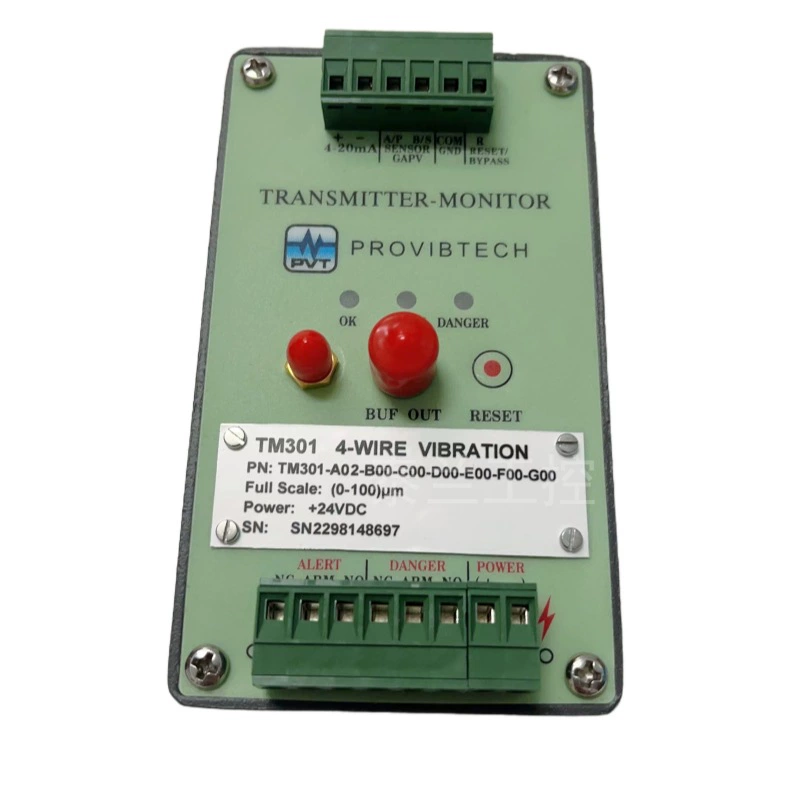 Таблица защиты от вибрации оси TM301-A02-B00-C00-D00-E00-F00-G00 предусилитель