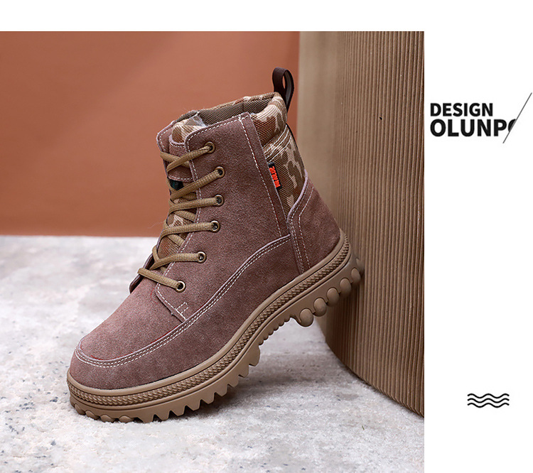 Men's snow boots fur one men's shoes warm anti cold anti-skid padded thickened wool cotton shoes men_voghion.com