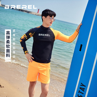 Swimsuit diving suit men's sunscreen sports long sleeve surfing suit snorkeling suit quick-drying tight training swimming suit wholesale