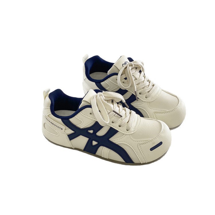 2026 primavera y otoño nuevos zapatos cómodos, zapatos blancos, zapatos deportivos de nicho retrógrados, zapatos de entrenamiento alemán, zapatos de skate para mujeres