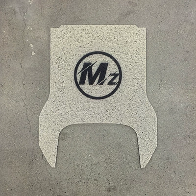 Electric vehicle foot mat — Pads Mz110 Waterproof Foot Pads - beige-logo-no-9-mzmix-with-pedals