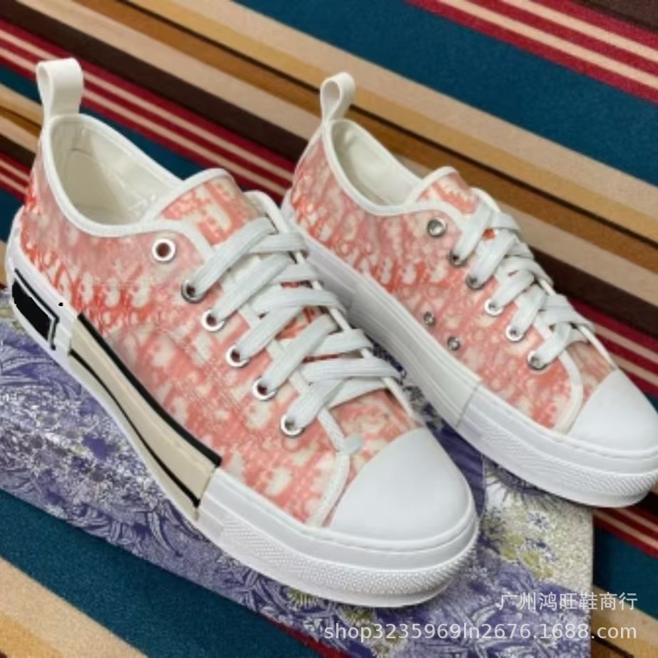 Estación europea D casa zapatos de alta calidad para hombre 2024 zapatos de lona transpirables zapatos blancos zapatos deportivos con letras estampadas planas para mujer