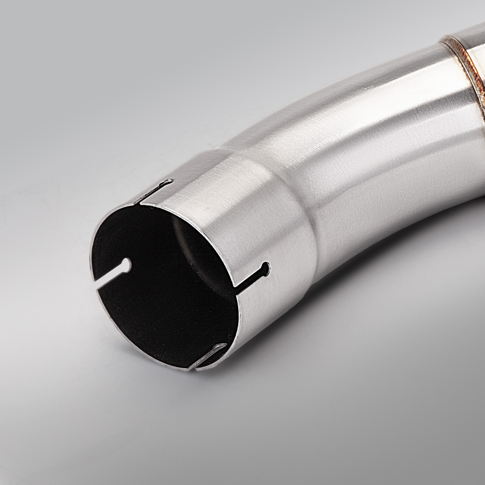 Suitable for Motorcycle Zhang Xue 500F Mid-Section Exhaust Pipe Aw30 Tail-Section Silencer, Connects to Original Exhaust