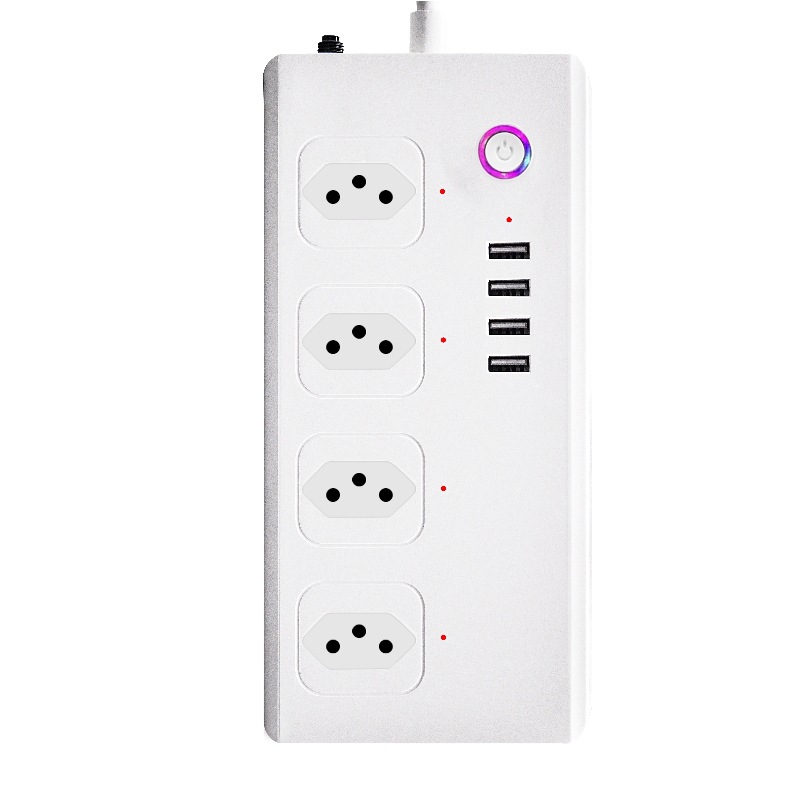 Solución de graffiti Brasil especificación inteligente Wifi plug-in móvil APP interruptor de control remoto independiente sub-control plug-in