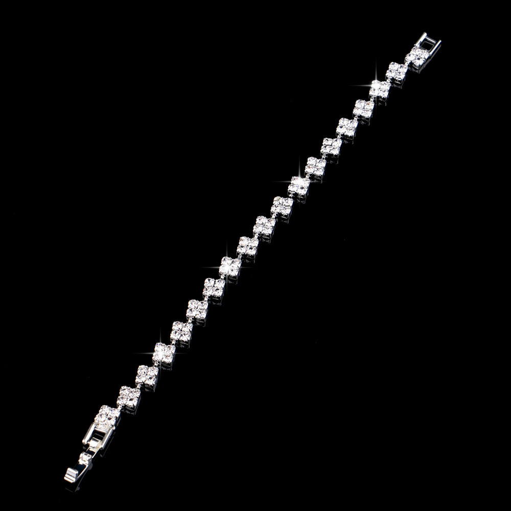 Kāzu aproce ar spīļveida ķēdīti, rhinestones, auskari, divu daļu komplekts, vienkārša kleita, kāzu aksesuāri, aproce_voghion.com