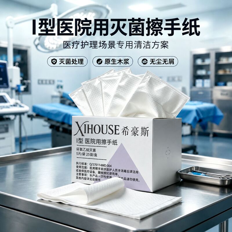 Medical Sterile Hand Wipes Type I, Ethylene Oxide Sterilized Disposable Dry Hand Wipes, Made from Virgin Wood Pulp, Dust-Free Hand Wipes Medical Sterile Hand Wipes Type I, Ethylene Oxide Sterilized Disposable Dry Hand Wipes, Made from Virgin Wood Pulp, Dust-Free Hand Wipes