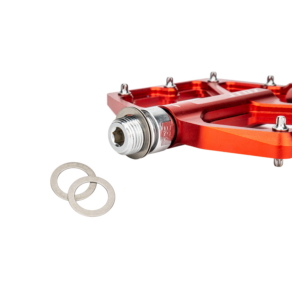 Arandela de acero inoxidable ZTTO Junta de pedal de bicicleta Junta de pedal de bicicleta de montaña Junta de protección de disco volador muerto