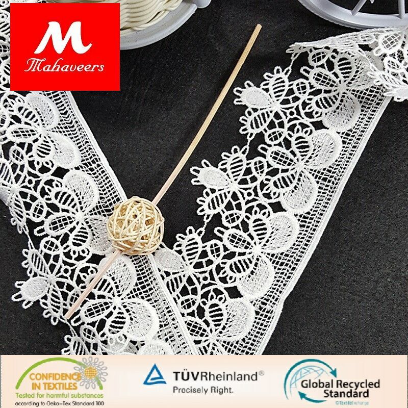 供应牛奶丝花边辅料 时尚新款服装服饰条码花边 厂家直供