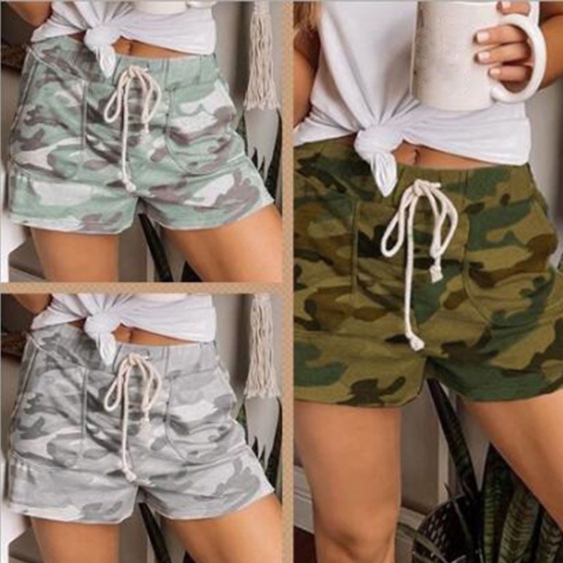 Mujeres A Diario Casual Camuflaje Pantalones Cortos Pantalones Casuales display picture 1