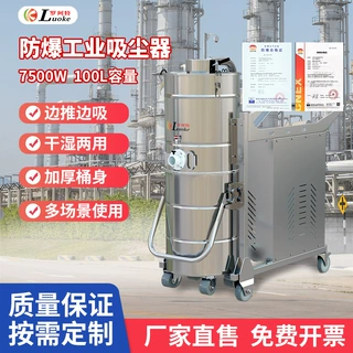 380V大功率FB防爆工业吸尘器车间干湿两用除尘设备移动吸尘器定制