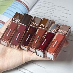 pinkyfocus透亮小方管鏡面唇釉持久水潤不易沾杯素顏顯白口紅唇彩