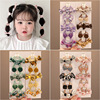 Children's elastic hair rope, hairgrip with bow, hair accessory, 2023 collection, no hair damage