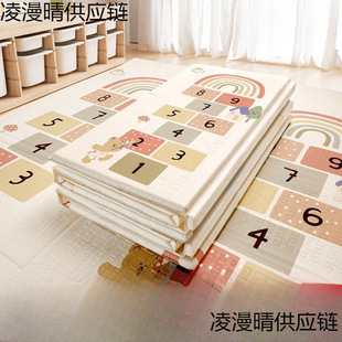 Baby Crawling Mat Thickened Baby Living Room Home Crawling Mat Folding Non-Toxic and Odorless Splicing Children's Foam Floor Mat