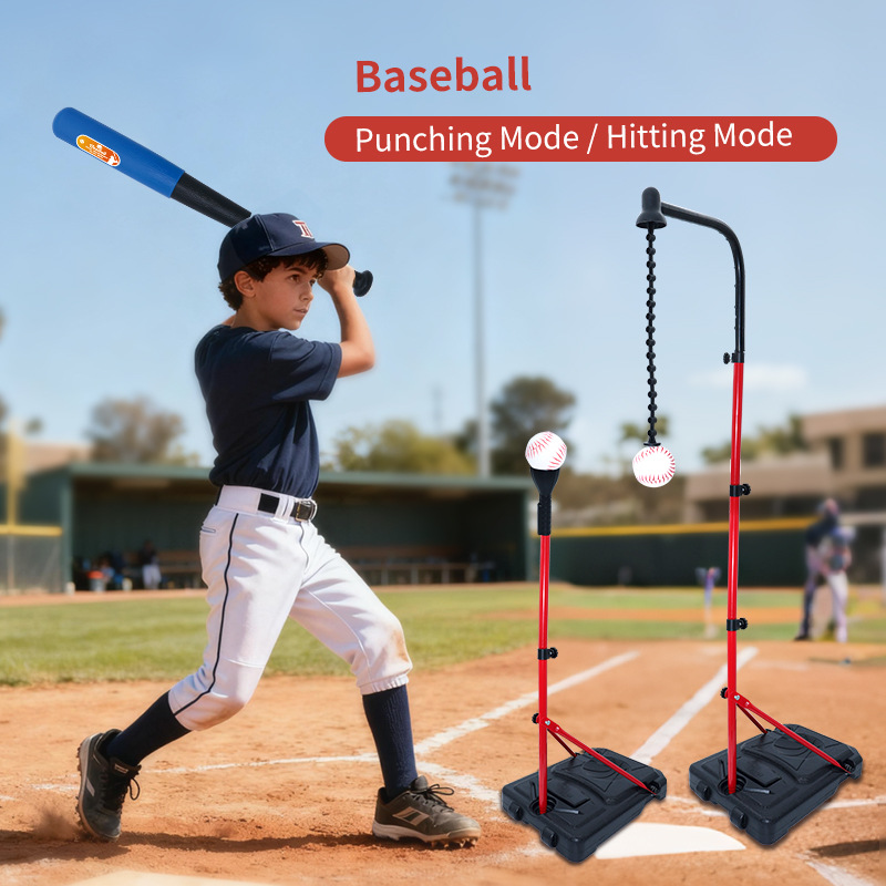 Deportes infantiles 4 en 1 rack de baloncesto indoor y al aire libre juguetes de tiro de béisbol sin perforación rebotes 4 en 1