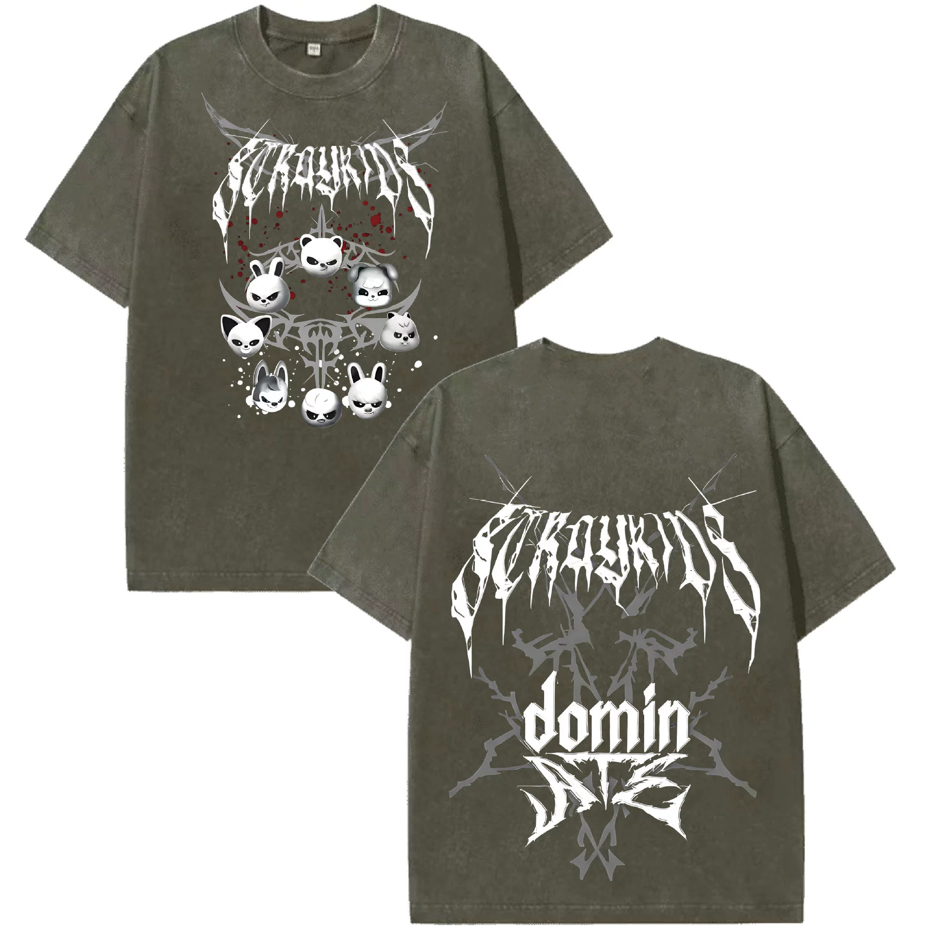 2025 год Bad Rap Independent Station Evil Skzoo Combination Peripheral Print Summer Short Sleeve