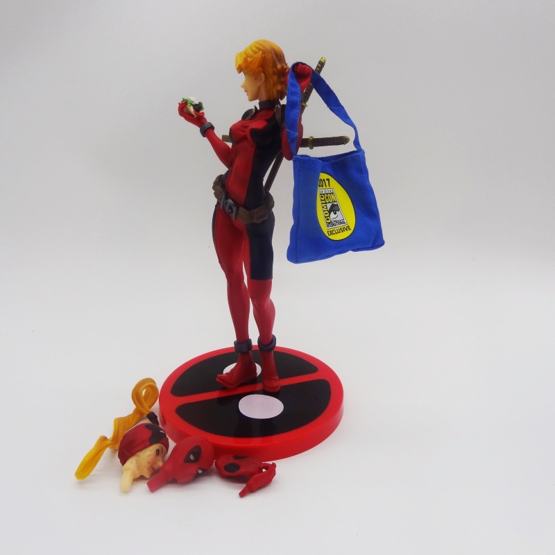 ARTFX MARVEL DWASPOOL LADY DEADPOOL X-MEN 헤드 변경 영화 박스 모델 핸드셋