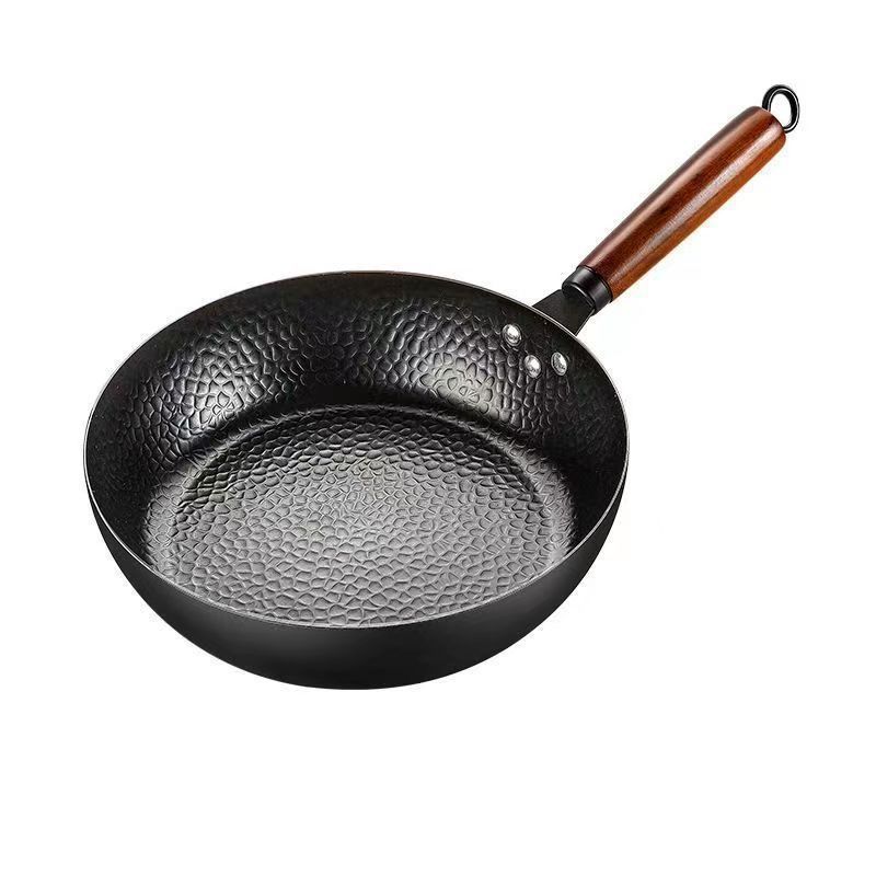 코팅되지 않은 28cm 뚜껑 없는 프라이팬 겸 볶음팬