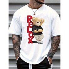 R 34228 Cartoon Bear Short Sleeve T-Shirt ��ͨ�ܶ���T��