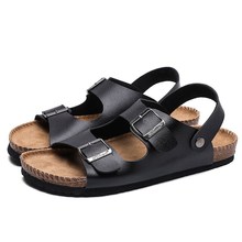 Summer Shoes Sandals For Men Mens Man Slip 2021 Leather New