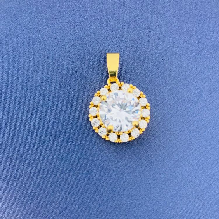 2022 nuevo trébol giratorio simple cien colgante fuente joyería fábrica al por mayor directa sin cadena