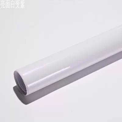Auto Color Change Film ceramic white chameleon bright white - glossy-white-turns-purple-152-18m