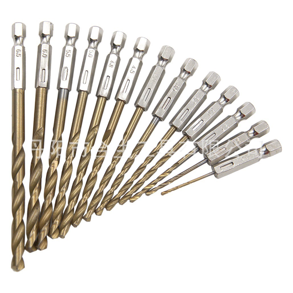 Шестигранный хвостовик 13 шт. Спиральное сверло с титановым покрытием 1,5-6,5 мм электрическая дрель отвертка для сверления воздушной партии сверл костюм