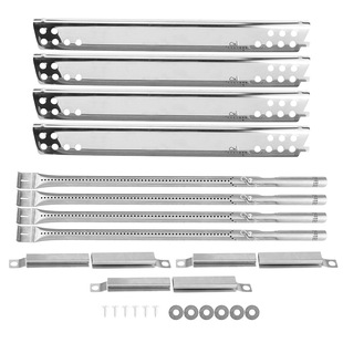 4pcs Gas Grill Replacement Kit Stainless Steel Stove Head Hot Plate Transmission Tube Grill Replacement Parts