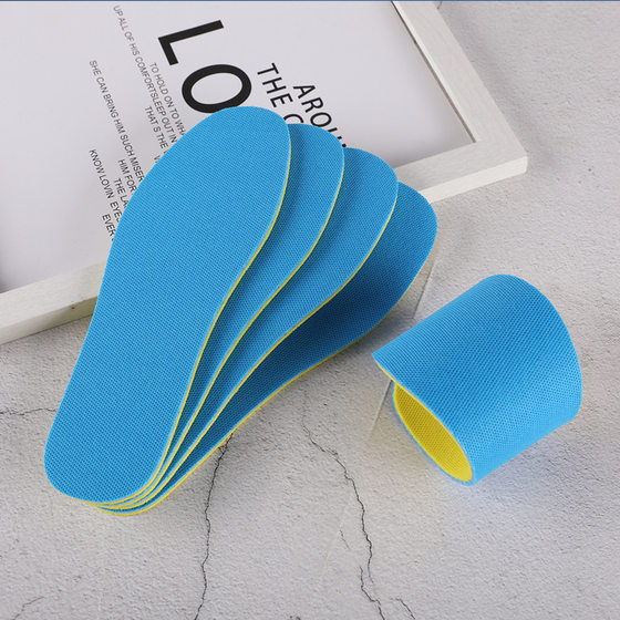 Sports Insoles Women's Adult Sweat Absorbing and Odor-proof Long-standing Not Tired Summer Thin Comfortable and Breathable Soft Bottom Hypoli Insoles