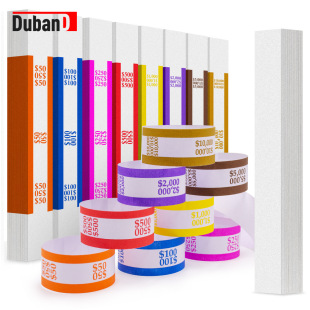 Usd Currency Strapping Tape Multiple Colors and Sizes Available-Durable Self-Adhesive Banknote Straps