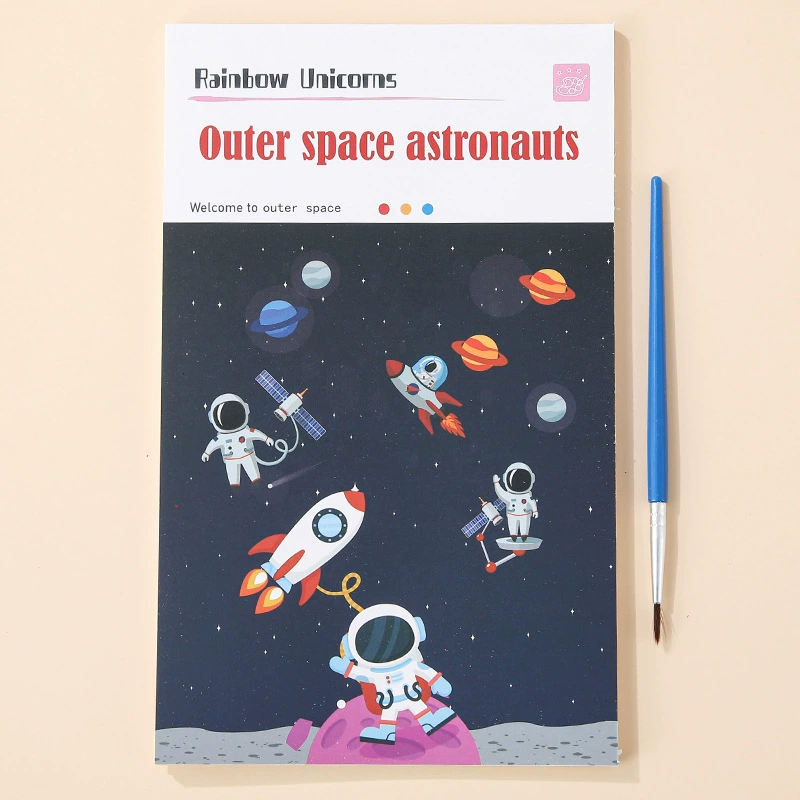 Детская книга с иллюстрациями, акварель, красочный набор, гуашь, для импорта, раннее образование, граффити
