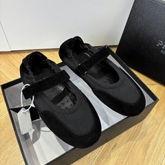 渠道版！三角标铁头魔术贴玛丽珍鞋女轻便软底休闲德训鞋包头拖鞋