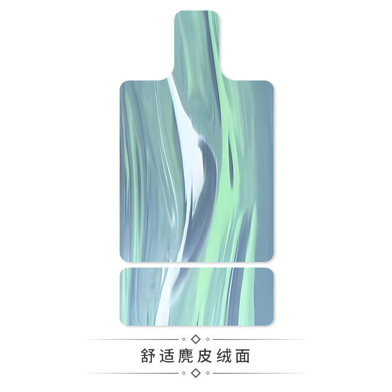 跨境麂皮绒lulu撞色普拉提核心床垫橡胶瑜伽垫吸汗器械印花专用垫|undefined