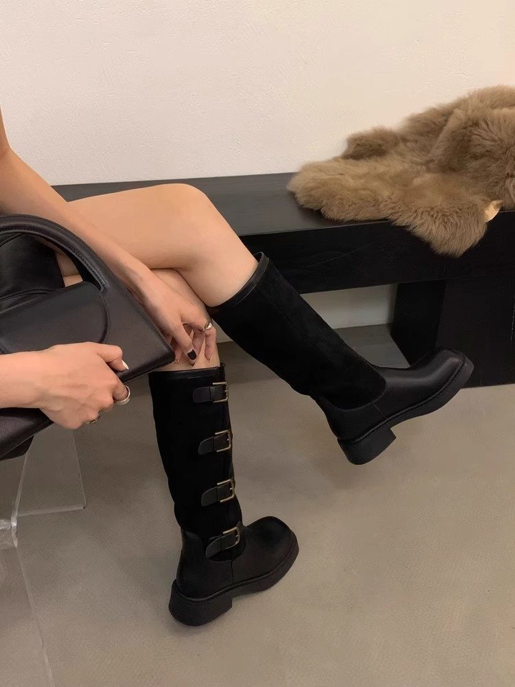 2023 Autunno/Inverno nuovi stivali da cowboy occidentali Stivali a tubo lungo sottili e sottili_voghion.com