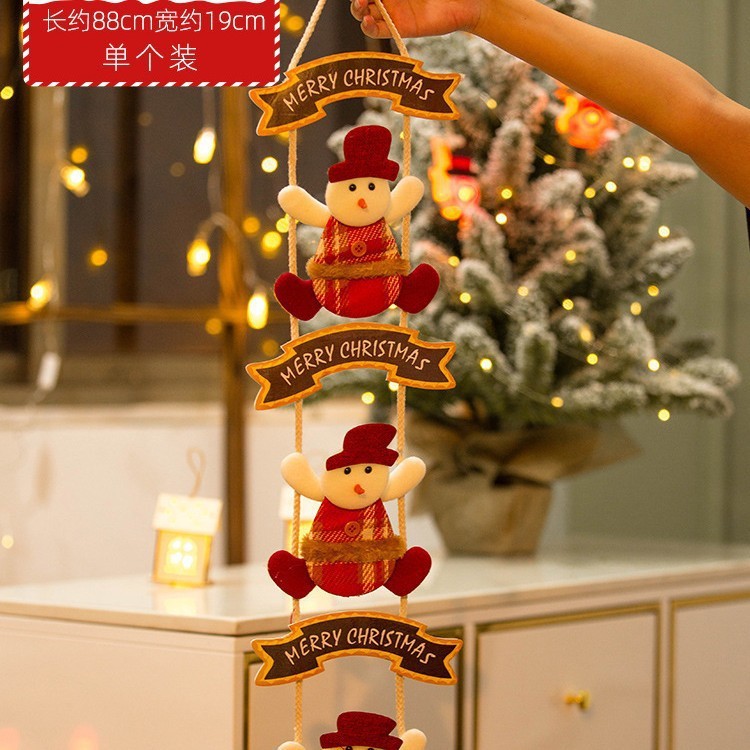クリスマス装飾雪だるま老人ヘラジカドア吊り下げペンダント窓インテリアシーンレイアウト吊り下げペンダント|undefined