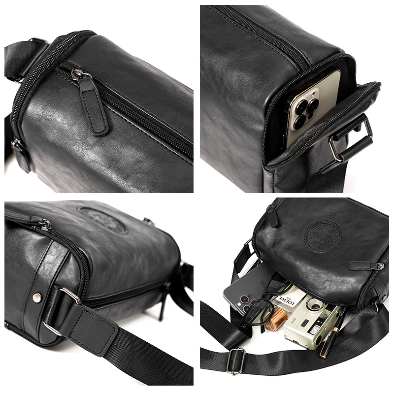 Bolso de mensajero de los hombres de moda bolso de hombro japonés y coreano bolso de hombro impermeable bolsa de cubo de viaje de gran capacidad a cuadros de moda