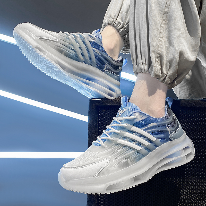 Otoño zapatos de los hombres de malla transpirable de moda todo partido casual juventud corriendo deportes de los hombres de altura oculta aumento de los zapatos de papá