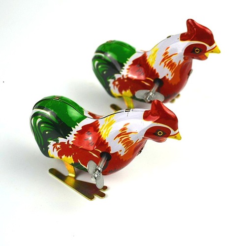 Post-8090 nostalgic wind-up spring jumping baby baby children's educational tin frog rabbit stall toy batch