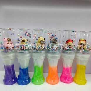 Cross-Border Direct Supply of the Same Type of Colored Clay, Crystal Slime, Children's Toys, Stress Relief and Venting Tool, Non-Sticky
