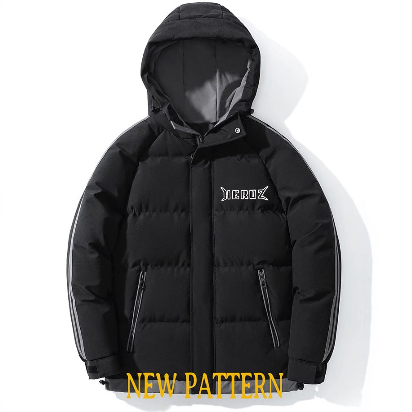 Manteau d'hiver chaud en coton pour homme, épais, à capuche, décontracté, style héros, vêtement de travail, tendance, résistant au froid_voghion.com