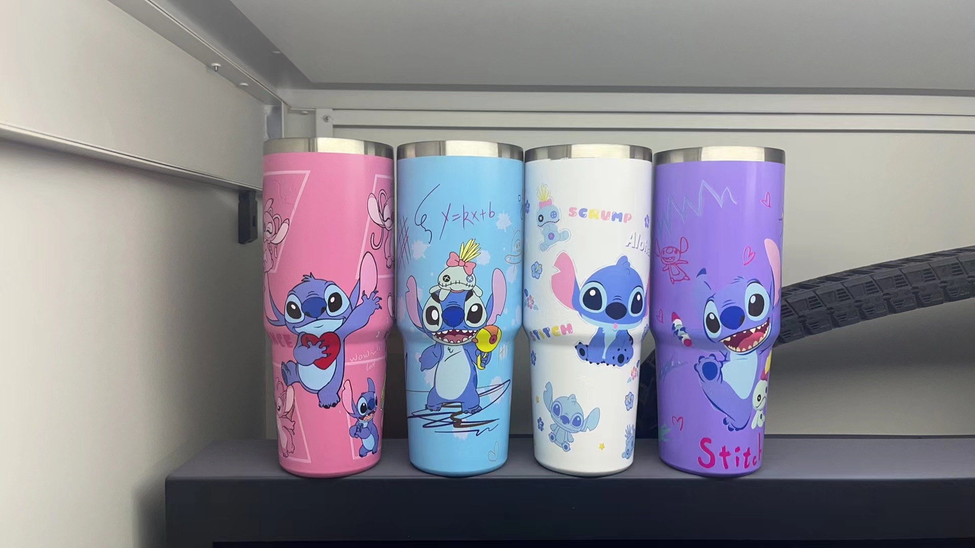 Nuevo patrón de dibujos animados taza de helado 30oz taza de coche taza de café con aislamiento al vacío de acero inoxidable 304