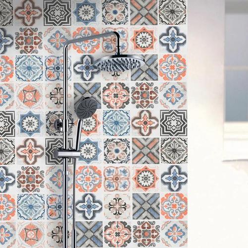 Cross-border manufacturers wholesale bathroom waterproof wall stickers bathroom moisture-proof self-adhesive wallpaper wallpaper toilet renovation floor stickers