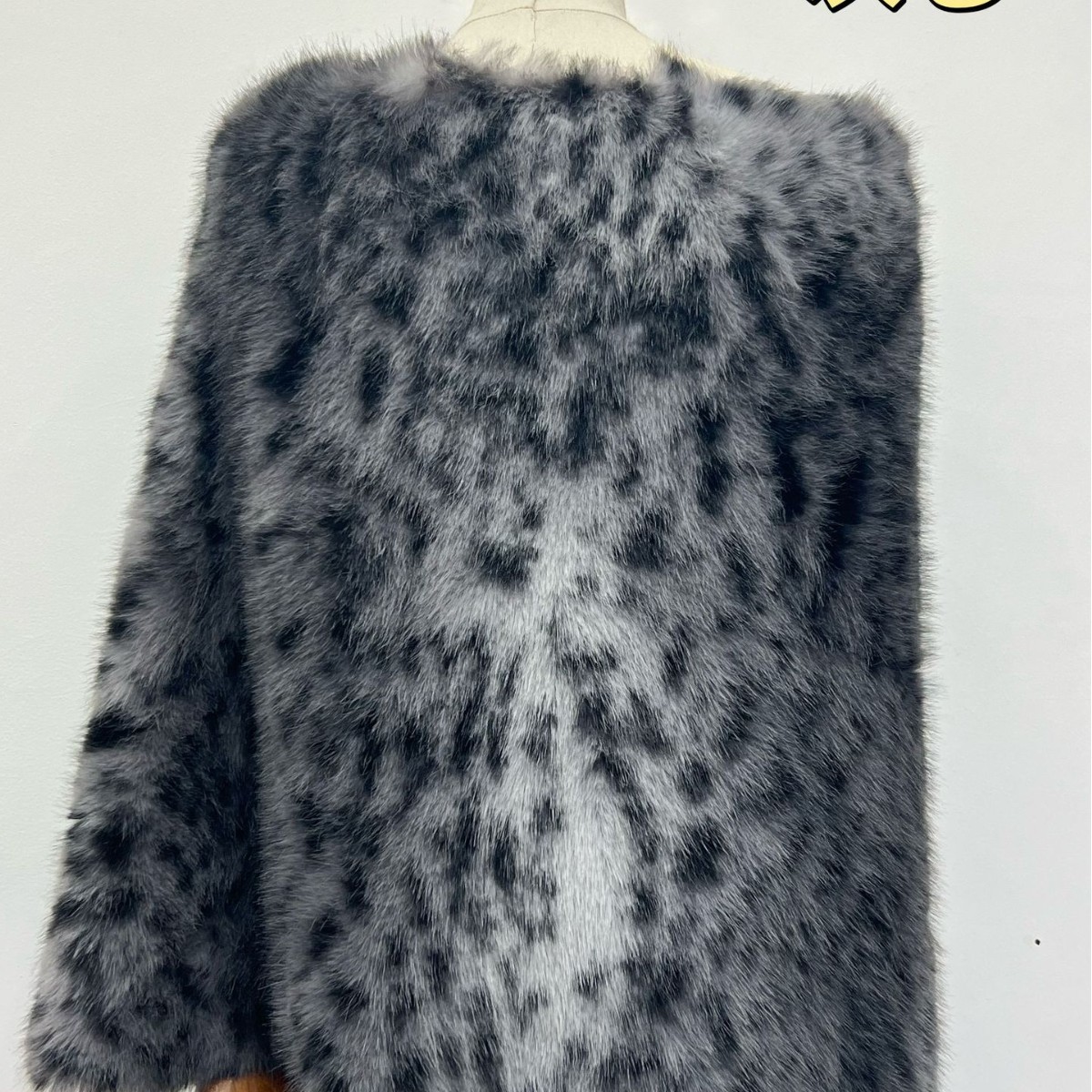 Fox Impresión de pelo de nieve Fox y bambú Leopardo punto de pelo de pavón peacook bolsa de moda abrigo juguetes zapatos tela de peluche