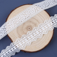 Factory Nylon White Lace Edge Non-Stretch Lattice Embroidered Wedding Dress Fashion Lace Accessory