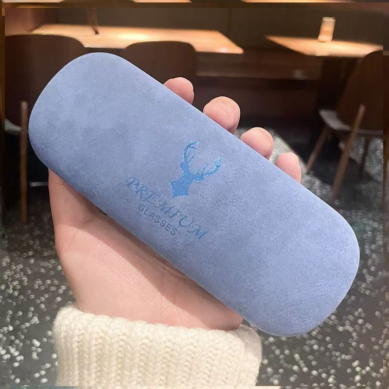 Glasses Case Ins Girl Student Portable Boys High-end Creative Proximity Mirror Eye Box Anti-pressure Folding Simple Box