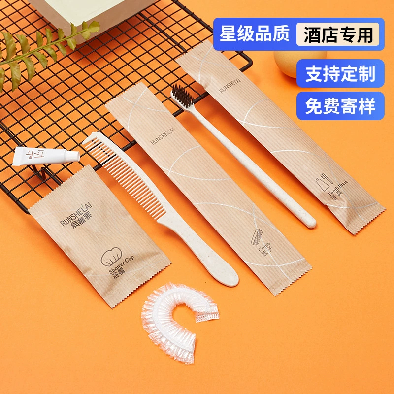 Гостиничные принадлежности Одноразовая зубная щетка зубная паста Отель туалетные наборы для ванной B & B