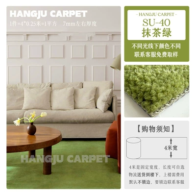Car Carpet: Full Coverage for Bedroom, Living - su-40-matcha-green